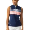 Women Daily Sports Shirts< W Anja Sleeveless Polo Shirt - Spectrum