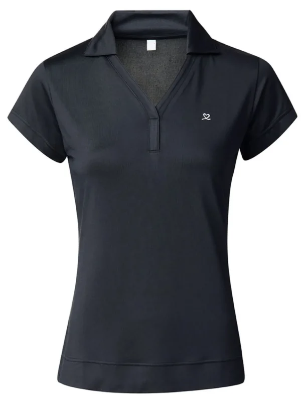 Women Daily Sports Shirts< W Anzio Cap Sleeve Polo - Navy