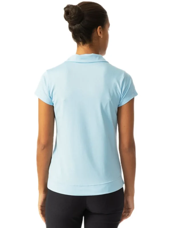 Women Daily Sports Shirts< W Anzio Cap Sleeve Polo - Skylight