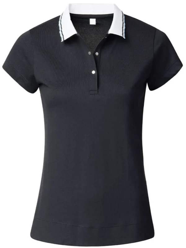 Women Daily Sports Shirts< W Candy Cap Sleeve Polo Shirt - Navy