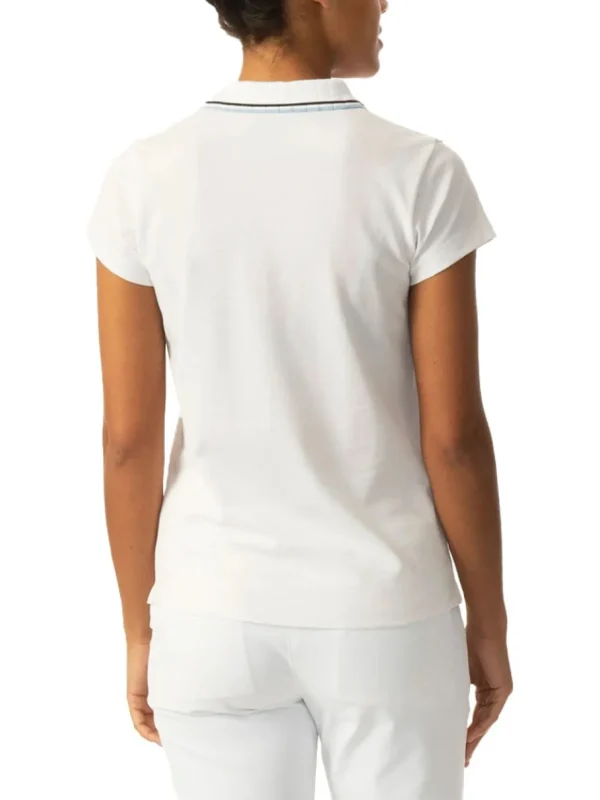 Women Daily Sports Shirts< W Candy Cap Sleeve Polo Shirt - White