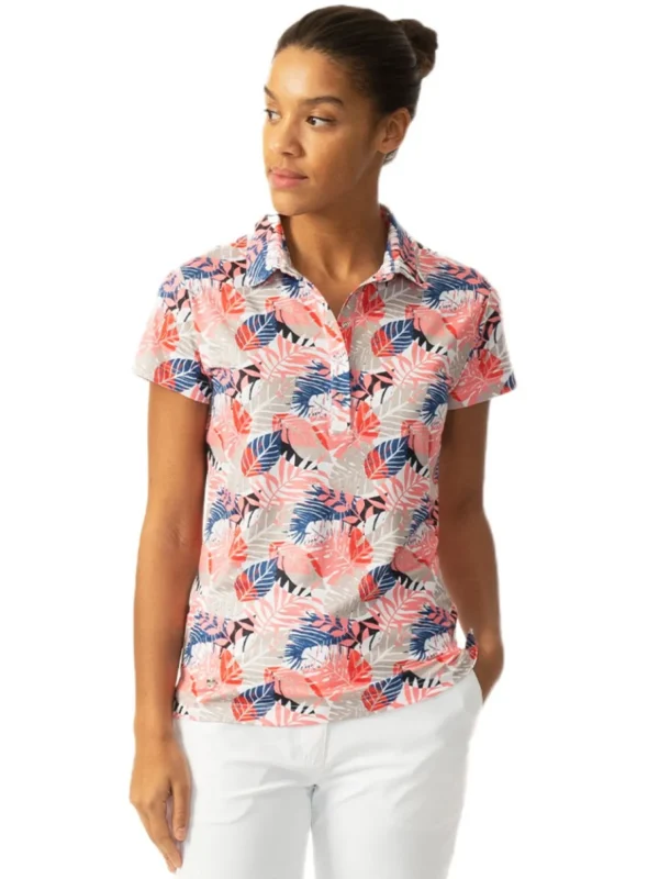 Women Daily Sports Shirts< W Flair Cap Sleeve Polo - Vivid