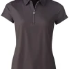 Women Daily Sports Shirts< W Macy Short Sleeve Polo - Black