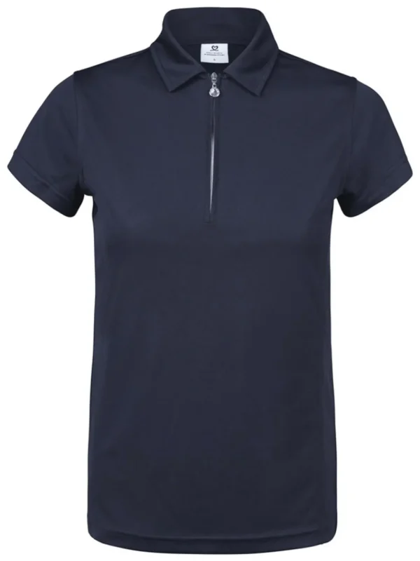 Women Daily Sports Shirts< W Macy Short Sleeve Polo - Navy