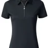 Women Daily Sports Shirts< W Peoria Short Sleeve Polo Shirt - Navy