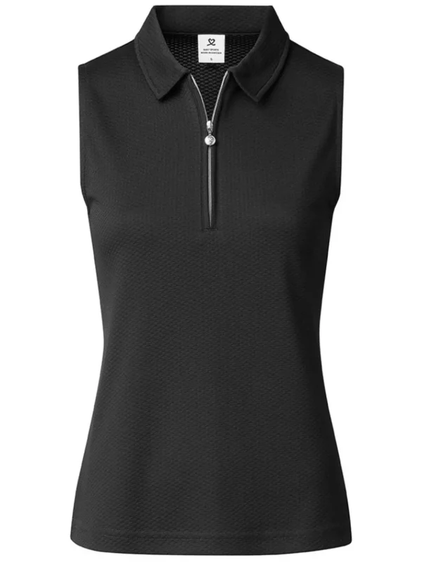 Women Daily Sports Shirts< W Peoria Sleeveless Polo Shirt - Black