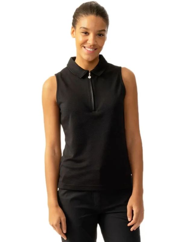 Women Daily Sports Shirts< W Peoria Sleeveless Polo Shirt - Black