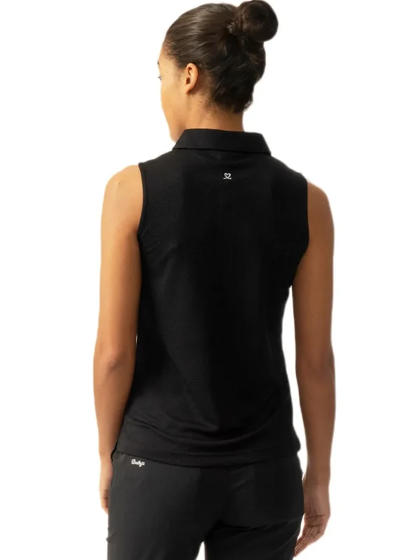 Women Daily Sports Shirts< W Peoria Sleeveless Polo Shirt - Black