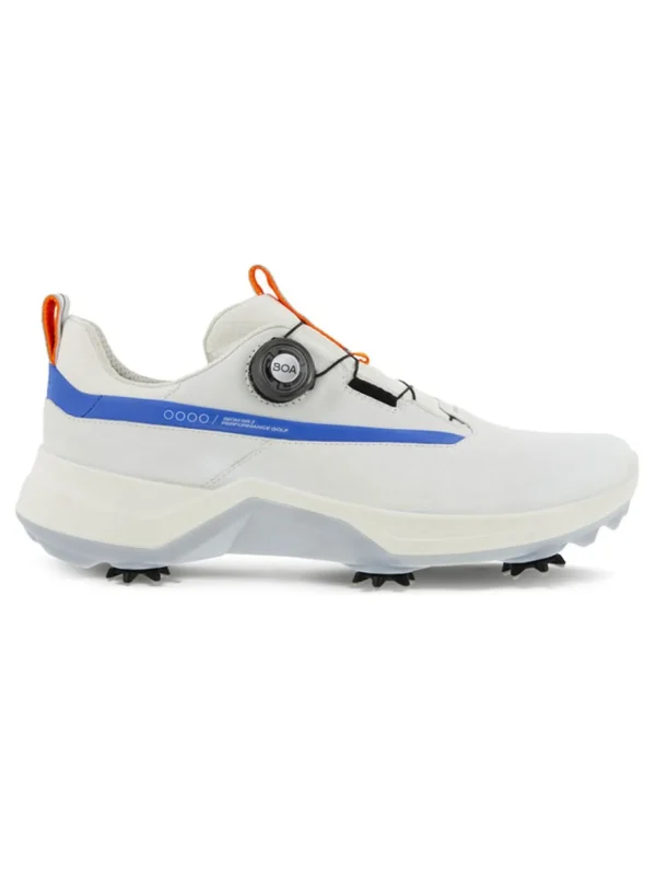 Men Ecco Mens Golf Shoes< M Biom G5 Boa Golf Shoes - White/Regatta