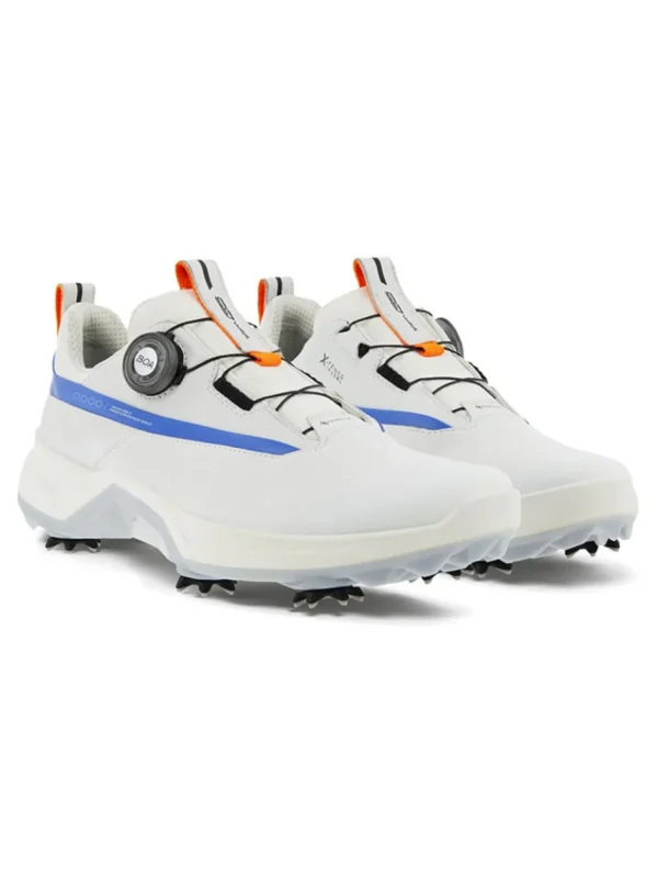 Men Ecco Mens Golf Shoes< M Biom G5 Boa Golf Shoes - White/Regatta