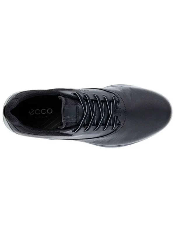 Men Ecco Mens Golf Shoes< M S-Three Golf Shoes - Black/Concrete