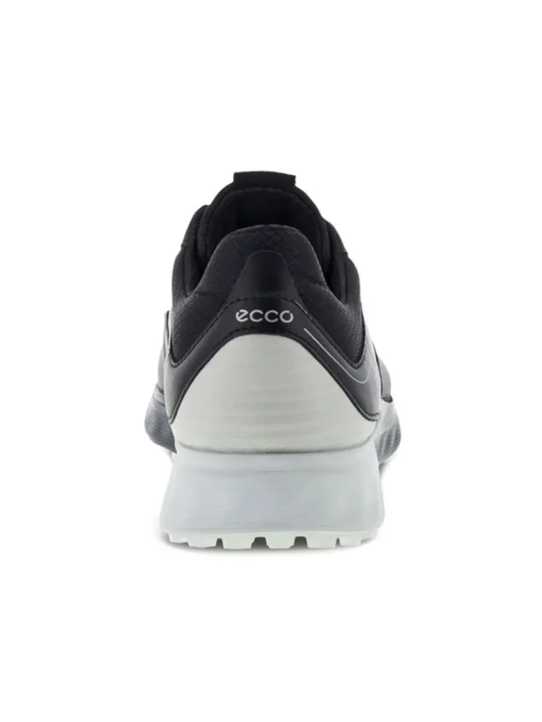 Men Ecco Mens Golf Shoes< M S-Three Golf Shoes - Black/Concrete