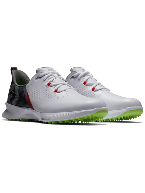 Men FootJoy Mens Golf Shoes< Fuel Golf Shoes - White/Navy