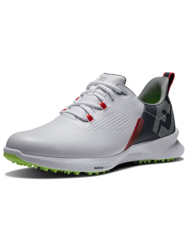 Men FootJoy Mens Golf Shoes< Fuel Golf Shoes - White/Navy