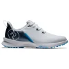 Men FootJoy Mens Golf Shoes< Fuel Sport Golf Shoes - White/Navy