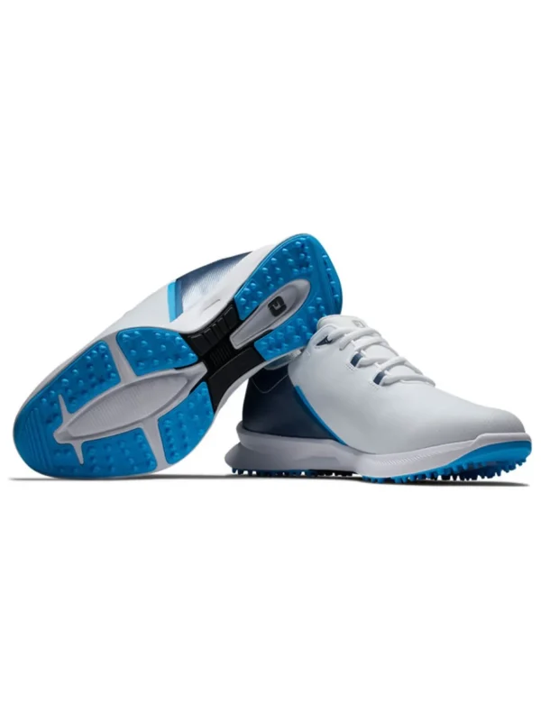 Men FootJoy Mens Golf Shoes< Fuel Sport Golf Shoes - White/Navy