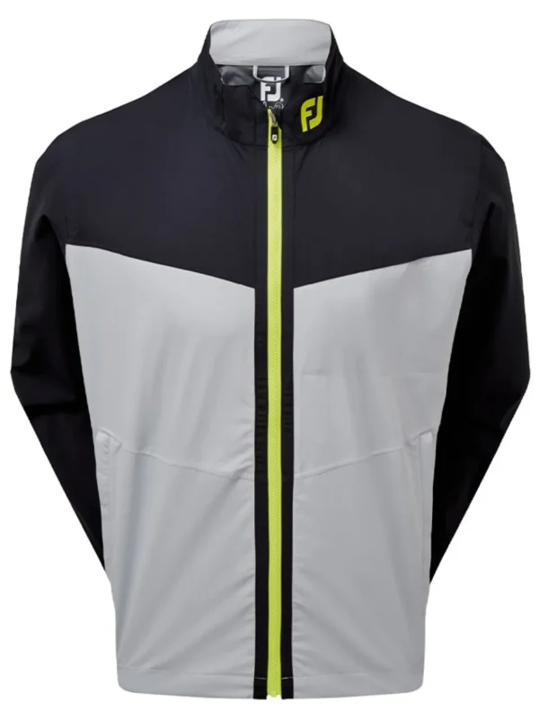 Men FootJoy Wind & Rain Wear< Hydrolite Rain Jacket - Black/Grey/Lime