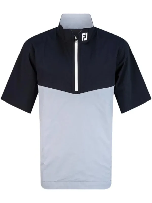 Men FootJoy Wind & Rain Wear< Hydrolite Ss Rain Shirt - Black/Grey