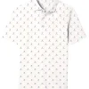 Kids FootJoy Shirts< Junior Golf Print Polo - White