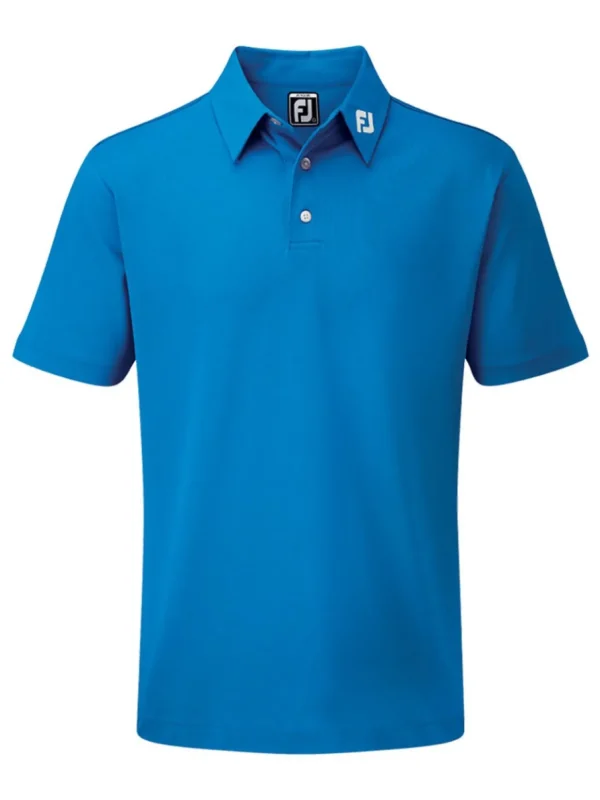 Kids FootJoy Shirts< Junior Solid Pique Polo - Cobalt