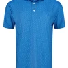 Men FootJoy Shirts< Lisle Geo Print Golf Shirt - Marine/Navy/White