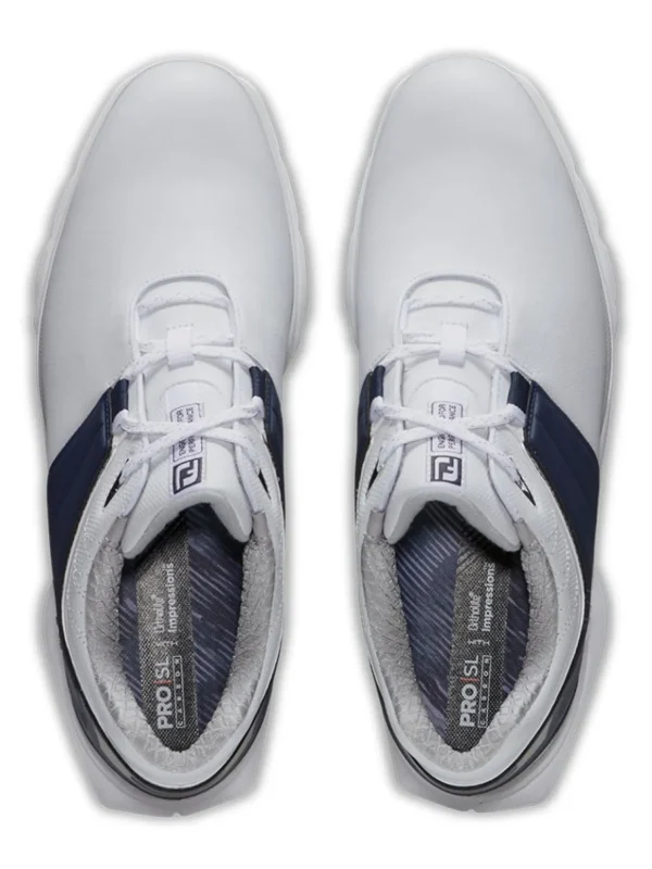 Men FootJoy Mens Golf Shoes< Pro Sl Carbon '22 Golf Shoes - White/Navy