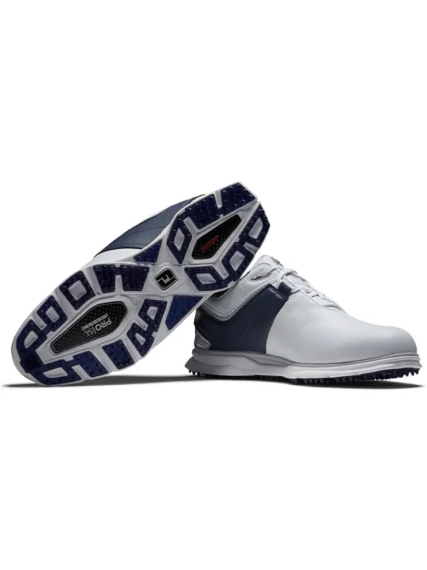 Men FootJoy Mens Golf Shoes< Pro Sl Carbon '22 Golf Shoes - White/Navy