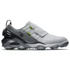 Men FootJoy Mens Golf Shoes< Tour Alpha Boa Golf Shoes - White/Grey/Lime