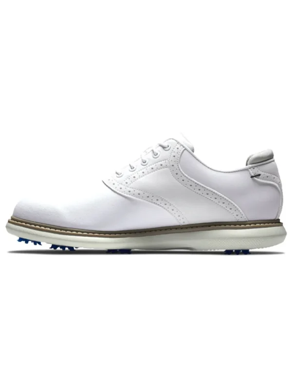 Men FootJoy Mens Golf Shoes< Traditions Golf Shoes - White