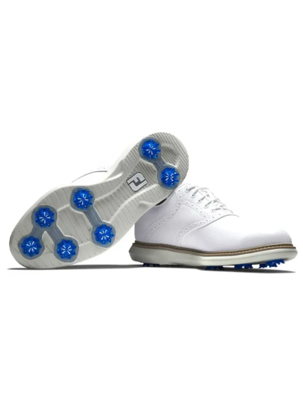 Men FootJoy Mens Golf Shoes< Traditions Golf Shoes - White