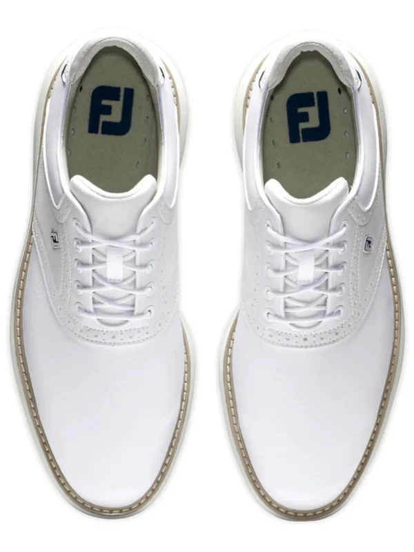 Men FootJoy Mens Golf Shoes< Traditions Golf Shoes - White