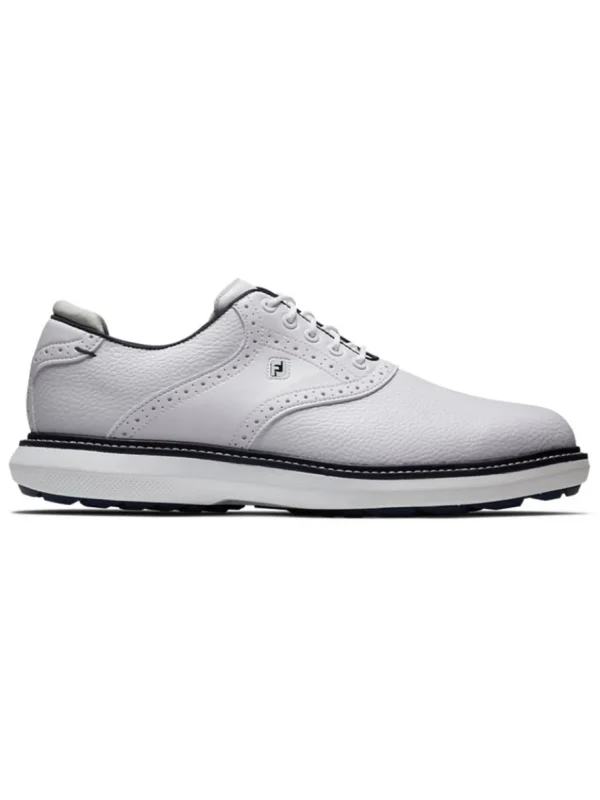 Men FootJoy Mens Golf Shoes< Traditions Spikeless Golf Shoes - White