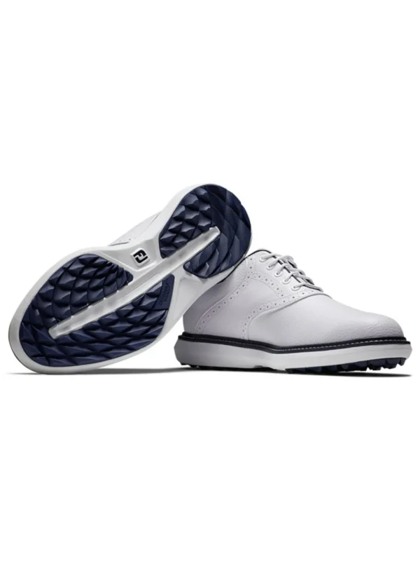 Men FootJoy Mens Golf Shoes< Traditions Spikeless Golf Shoes - White