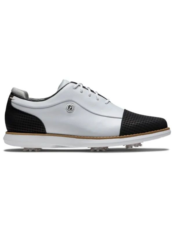 Women FootJoy Womens Golf Shoes< Women'S Fj Traditions '22 Golf Shoes - White/Black