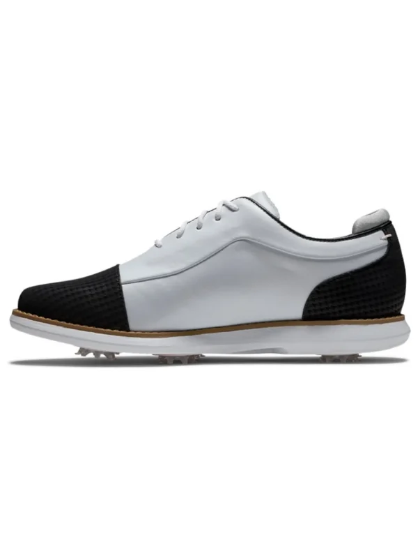 Women FootJoy Womens Golf Shoes< Women'S Fj Traditions '22 Golf Shoes - White/Black