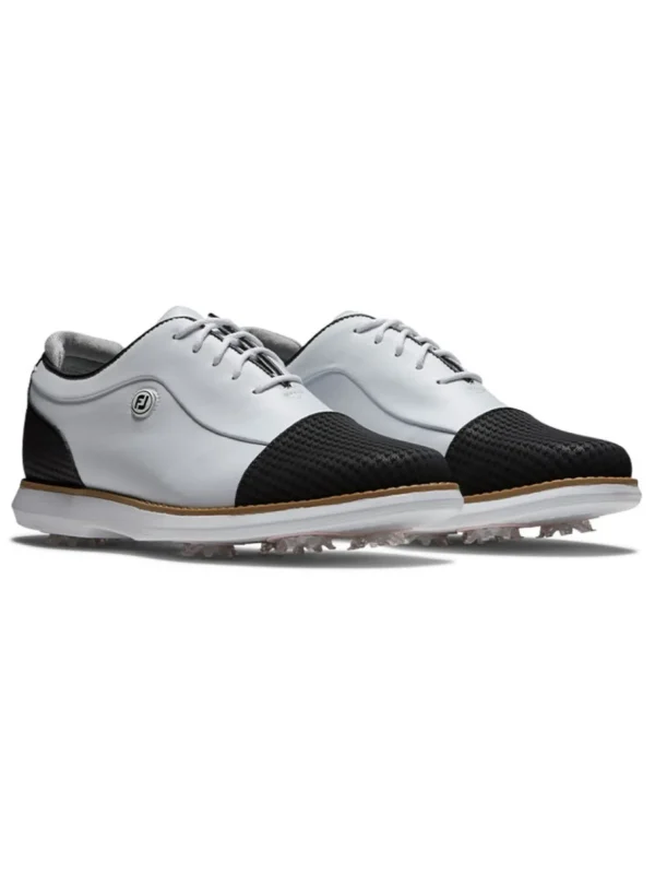 Women FootJoy Womens Golf Shoes< Women'S Fj Traditions '22 Golf Shoes - White/Black