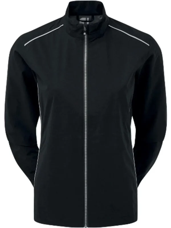 Women FootJoy Wind & Rain Wear< Women'S Hydrolite Rain Jacket - Black/Silver