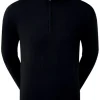 Men FootJoy Jumpers< Wool Blend 1/2 Zip Lined Pullover - Black