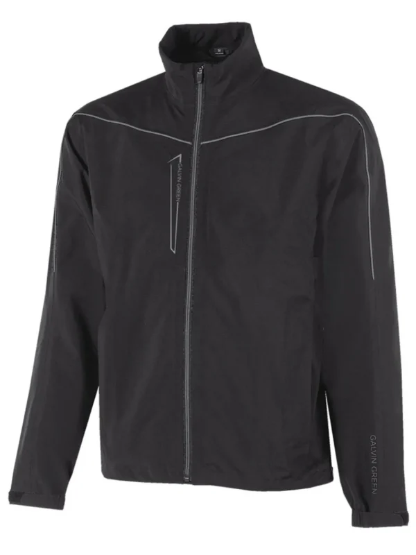 Men Galvin Green Wind & Rain Wear< Armstrong Gore-Tex Rain Jacket - Black/Sharkskin