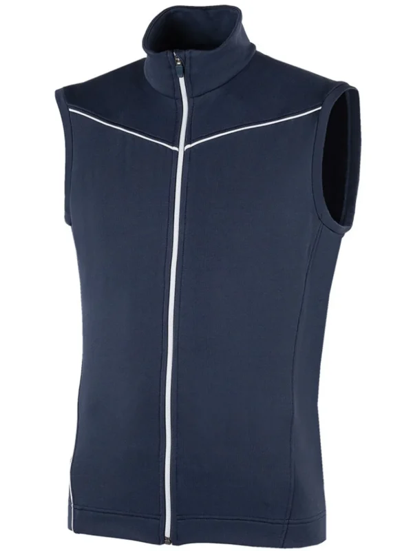 Men Galvin Green Vests< Davon Insula Vest - Navy/White