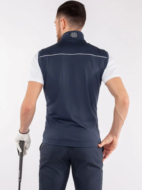 Men Galvin Green Vests< Davon Insula Vest - Navy/White