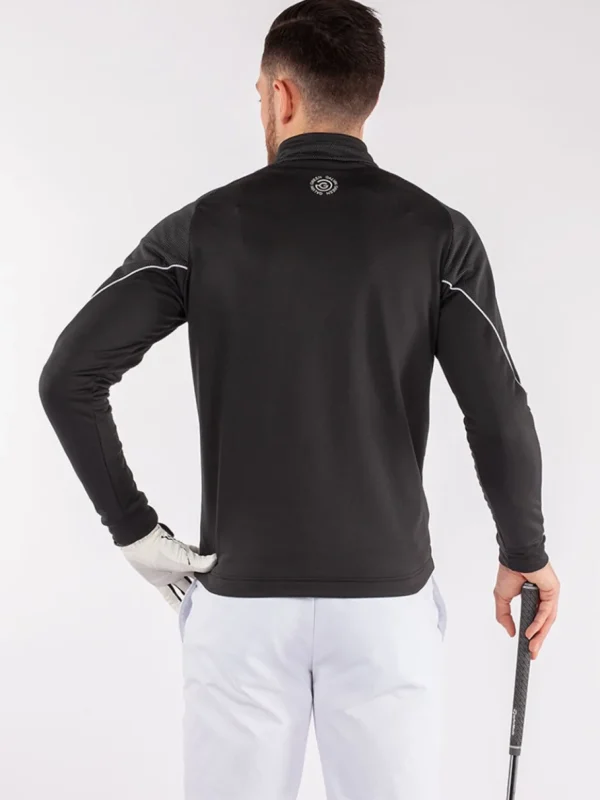 Men Galvin Green Jumpers< Daxton Insula Half-Zip - Black/Granite Grey/White