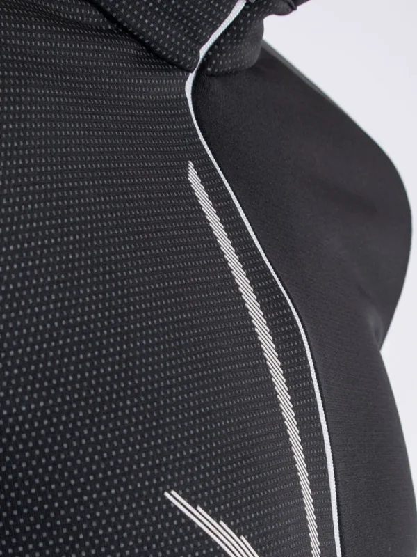 Men Galvin Green Jumpers< Daxton Insula Half-Zip - Black/Granite Grey/White