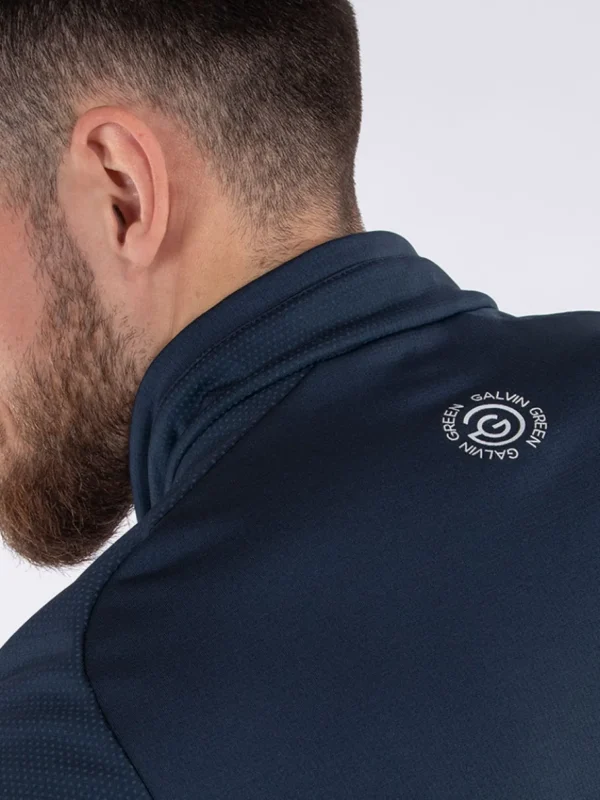 Men Galvin Green Jumpers< Daxton Insula Half-Zip - Navy/Ensign Blue/White