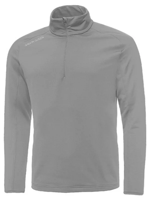 Men Galvin Green Jumpers< Drake Insula Half-Zip - Sharkskin