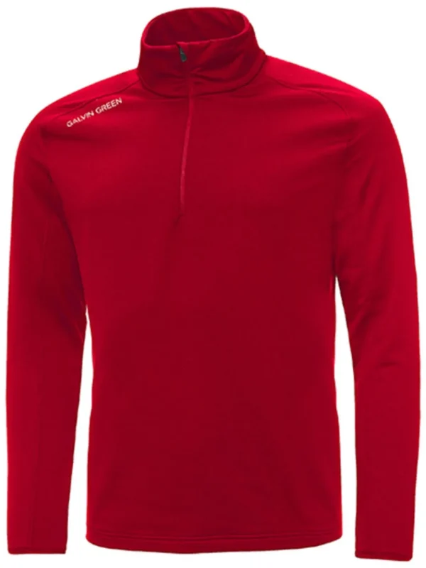 Men Galvin Green Jumpers< Drake Insula Half-Zip - Red