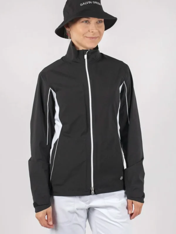 Women Galvin Green Wind & Rain Wear< Women'S Aila Gore-Tex Paclite Rain Jacket - Black/White