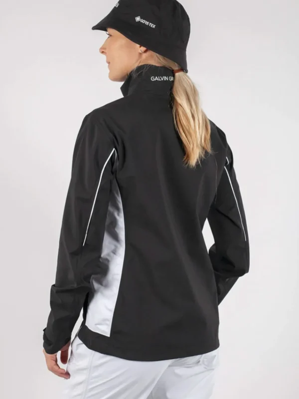 Women Galvin Green Wind & Rain Wear< Women'S Aila Gore-Tex Paclite Rain Jacket - Black/White