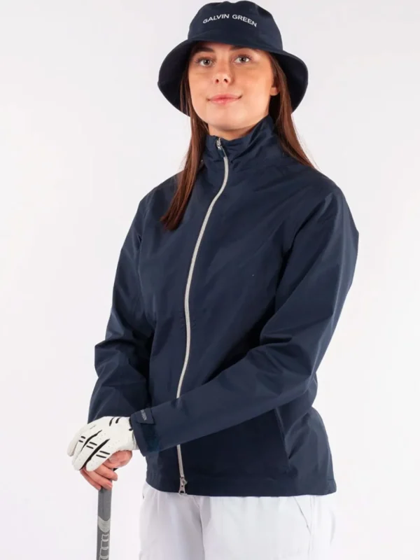 Women Galvin Green Wind & Rain Wear< Women'S Alice Gore-Tex Paclite Rain Jacket - Navy