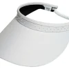 Glove It Visors< Bling Crystal Coil Visor - White